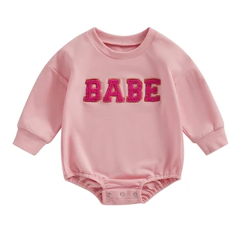 Dieťa Dieťa, Chlapec, Dievča Oblečenie Jeseň Dlhý Rukáv Mikina Romper Kombinézu Fuzzy Babe Oblečenie Roztomilý Oblečenie