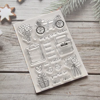 KLJUYP Školských Dní, Transparentné, jasné, pečiatka pre DIY Scrapbooking/Karty Tvorby/Deti Zábavné Vianočné Dekorácie Dodávky