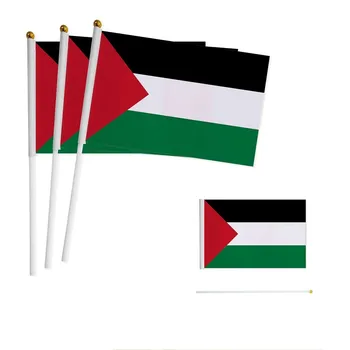 1 Ks Palestíny Vlajka Príslušenstvo Vonkajší Príznak Dekorácie Palestínskej Národnej Vlajky Palestíny Strane Vlajky Ruke Vlajku
