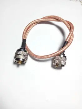 10 ks UHF samec samec PL259 pigtail konektor kábla RG142 50 cm Nového