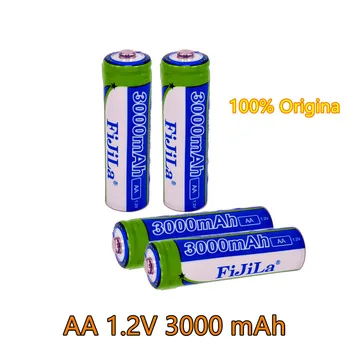 100% New Vysoká kvalita 1.2 V 3000mAh Ni MH dobíjacie batérie AA batérie sú vhodné pre RC hračky fotoaparáty, atď.