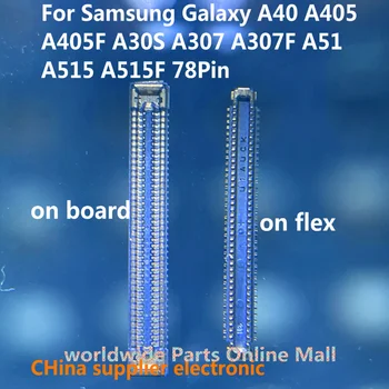 10pcs-200pcs Nabíjací Port USB FPC Konektor Pre Samsung Galaxy A40 A405 A405F A30S A307 A307F A51 A515 A515F Plug Rada 78Pin
