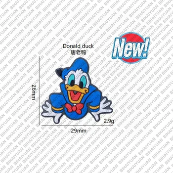 10pcs Donald Duck potravinársky Silikón Korálky Detské Žuvacie Silikónové Teether Korálky DIY Šperky Cumlík Reťazca Darček Príslušenstvo