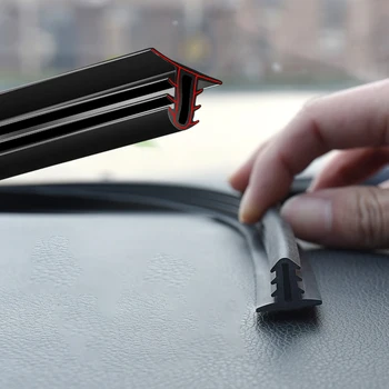 160cm univerzálne tesnenie čelného skla tesniace dosky zvukotesné automobilovom gumovou pásy prístrojový panel tesniace pásy
