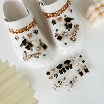 16PCS/Set DIY Pearl Croc Topánky Charms Luxusné Bling Reťazca Obuvi Dekorácie, Pracka Pre Ženy, Dievčatá Croc Darček Shoelace Príslušenstvo