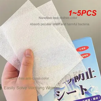 1~5 KS Práčovňa Papier 20 Ks/box Roztoč Odstránenie Japonský Anti-cross-farbenie Pravých Nástrojov na Čistenie Bielizne Bublina Papier