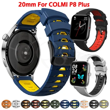 20 mm Smartwatch Silikónové Popruh Pre COLMI P8 Plus Watchband Pre COLMI P8 Pro/P8 SE/P12/P9/P10 Kapela Nahradenie Náramok Náramok