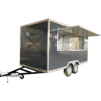 2023 13 ft Mobile Potravín Truck Jedáleň Potraviny Trailer Pre Európu Dodávateľov Hotdog Potravín Vozík na Mieru