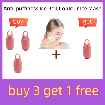 2023 Nové Anti-opuchy Ice Contour Roll Ice Masku Aplikujte na Tvár Očné Tašky Ice Mriežky Snehu Pásy Štýl Silikónových Vzťahovať Ľadová Maska