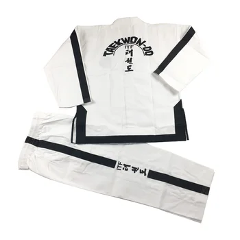 2023 SINOBUDO Taekwondo Biela Výšivka Štandardné ITF Jednotné Pre Inštruktor Uniformy Mužov Taekwondo Uniformy Oblek