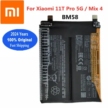 2024 Rokov 100% Originálne Batérie BM58 Pre Xiao 11T Pro 5G Mix 4 Mix4 Batérie 5000mAh Telefón Náhradné Batérie Rýchle dodanie