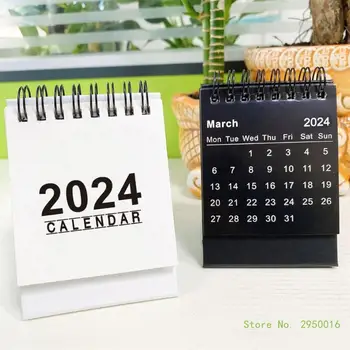 2024 Stolový Kalendár Domova Ozdoby pre administratívnych Pracovníkov a Študentov so Týždeň Čísla, Stojaca Kalendáre