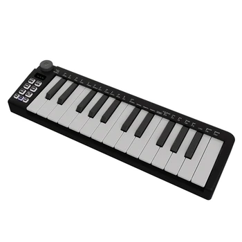 25 Tlačidlo MIDI Keyboard Controller Hudobná Produkcia USB Klávesnice Prístroja S Smart Akord Rozsahu Režimy Arpeggiator 
