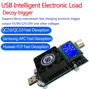 25W KZ35 Konštantný Prúd Elektronické Načítať USB Typ C QC2.0/3.0 Batérie Tester