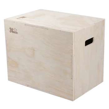 3 v 1 Drevených Plyo Box pre Skok Školenia a Klimatizácia 20x24x30 Palec