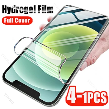 4-1pcs pre Apple Iphone 12 11 8 7 6 6s Pro Max Plus Mini Screen Protector HD Hydrogel Film pre Iphone X XR XS XSMax 12mini 12pro