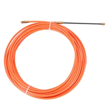 4 mm 10 Metrov, Orange Príručka pre Zariadenie Nylon Elektrický Kábel Push Sťahováky Potrubia Had Rodder Ryby Pásky, Drôtu