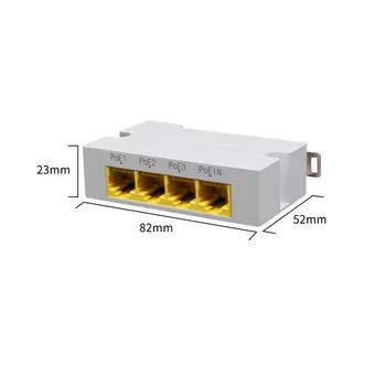 4Port Gigabit POE Extender 1000M 1 až 3 Sieťový Prepínač Repeater IEEE802.3Af/V Plug&Play pre PoE Switch NVR IP Kamera AP