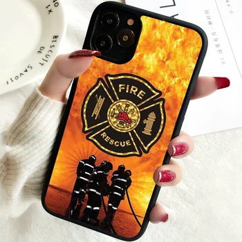 5 5S SE 2020 Telefón Kryt puzdro pre iPhone 6 6 7 8 PLUS X XS XR 11 12 13 MINI 14 PRO MAX Guma Silikónová oheň hasič výstroje