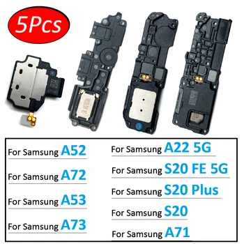 5 ks，Reproduktor Pre Samsung A71 A53 A73 S20 Plus A52 A72 A22 S20 FE 5G Reproduktor Bzučiak Hudobné Zvonenie Flex Kábel, Náhradný
