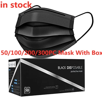 50/100/200/300pcs Black Box S Jednorazové Black High-kvalitné Výrobky