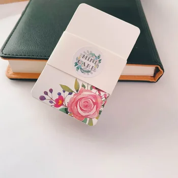 50pcs Kvetinový Správu Karty, Pohľadnice DIY Ďakujeme, že Ste Malá Karta Papier, Pohľadnice, Vintage Svadobné Pozvánky poznámkový blok