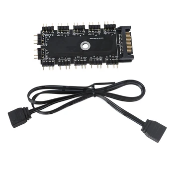 5V 3Pin ARGB Hub Rozbočovač pre Prípad RGB Predlžovací Kábel pre GIGAbYTE MSI RGB Dosiek LED Ventilátor Chladiča RGB LED Pásy PC