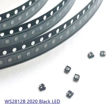 5V WS2812B LED čip 2020 SMD RGB čierna verzia WS2812 môže nezávisle adresu digitálne DIY mini priesvitné plátno