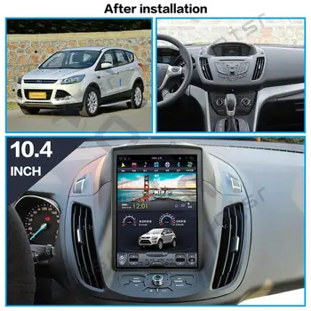 64 G Android9 Tesla štýl Auta GPS Navigácie multimediálne Pre Ford kuga roky 2013-2017 auto stereo rádio magnetofón DVD Č vedúci jednotky