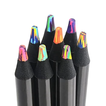 8 Farieb Dúhy Ceruzky Farebné Ceruzky Pre Dospelých, Viacfarebná Ceruzky Pre Umelecké Kreslenie, Maľovanky, Skicovanie