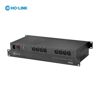 8-pásmový XLR audio fiber converter,vysielanie hlasovej audio prostredníctvom jediného SC/ST/FC/LC vlákien 20 km