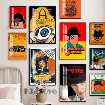 A Clockwork Orange Film Vintage Poster Pop Art Vytlačí Stene Visí Obraz Abstraktné Maliarske Plátno Obývacia Izba Domova Darček