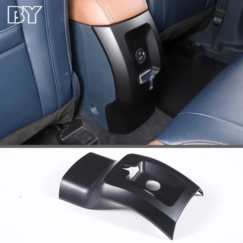 ABS Matt Black Auto Zadné klimatizácia Ventilačné Zásuvky Rám Anti-Kop Panel Kryt Výbava Pre Ford Maverick 2022 Príslušenstvo