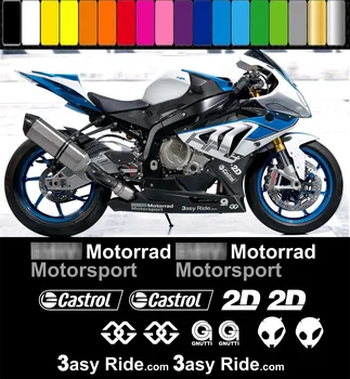 Aftermarket Motocykel Sponzor Obtlačky Vinyl Bellypan / Kapotáže Samolepky Pre S1000RR HP4 2009-2014