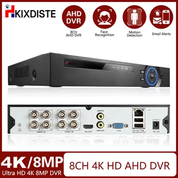 AHD 4K 8CH CCTV DVR Rekordér 6 V 1 Hybridné DVR, NVR, Bezpečnostný Systém 8MP XMEYE Analógový Dohľadu videorekordér 8 Kanálov 5MP