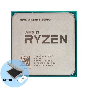 AMD Ryzen 5 2400G R5 2400G 3.6 GHz Quad-Core Quad-Niť 65W CPU Procesor YD2400C5M4MFB Zásuvky AM4