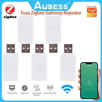 AUBESS Tuya ZigBee 3.0 Signálu Repeater USB Extender Pre Inteligentný Život ZigBee Zariadenia Oka Domov Asistent Automatizácie