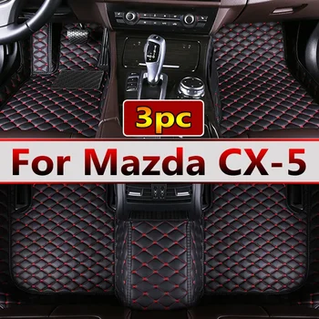Auto Podlahové Rohože Pre Mazda CX-5 CX5 KF 2017~2023 Kožené Luxus Mat Koberce, Koberec Plný Nastaviť Auto Častí Interiéru Automobilu Príslušenstvo 2018