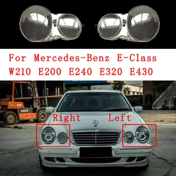 Auto Svetlometov Kryt Svetlometu Svetla, Skla Len Prípad Auto Shell Kryt Pre Mercedes-Benz E-Class 2001-2003 W210 E200 E240 E320 E430