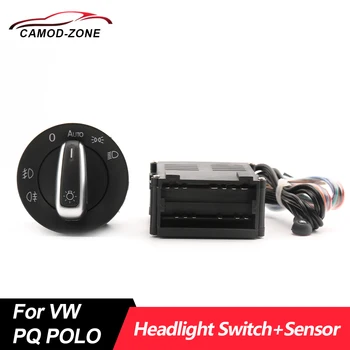 Auto Svetlometu Vedúci svetlo Switch s Svetelný Senzor Upgrade Modulu pre VW PQ POLO Golf 5 5ND 941 431B