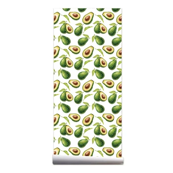 Avokádo je Ovocie Samolepiace Tapety Zelené Listy Kontakt Papier Olúpeme a Držať Kabinetu Pokrýva Kúpeľňa Spálňa Nálepka na Stenu