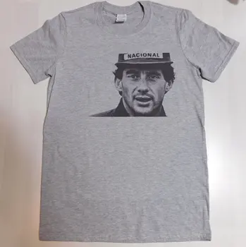 Ayrton Senna Sivá T-shirt k Dispozícii Veľkosti S-3XL