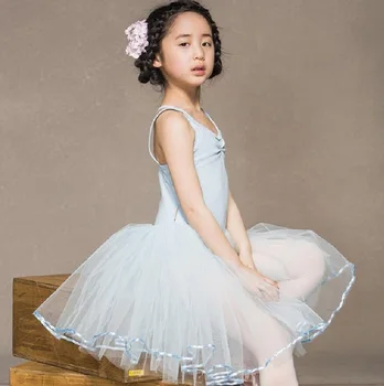 Balet, Tanec Šaty Dievčatá 2024 Nové Denné Cvičenie Vesta Trikot Vysoko Kvalitnej Bavlny Balet Tutu Deti Biele Dance Sukne
