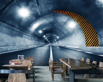 beibehang Prispôsobené modernej priemyselnej vietor náradie priestor predĺženie tunela abstraktných de parede tapety bar reštaurácia pozadí