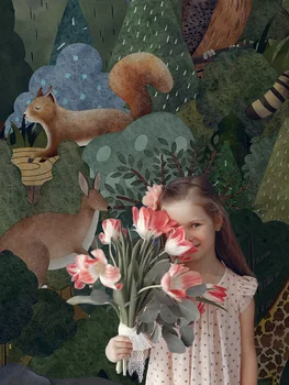beibehang Vlastné Rastlín tapety pre detské izby nástenná maľba zvierat jungle pozadí steny papier chlapec dievča spálňa 3D stenové krytiny