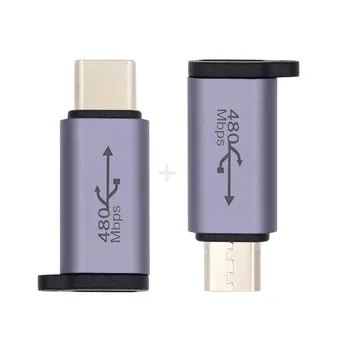 Cablecc 2ks/veľa USB-C/Micro/Mini Port Konverzie pre Škálovateľné Napájania, Nabíjací USB, Prenos Dát Adaptér