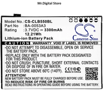Cameron Čínsko 3300mAh Čiarových kódov, Batéria BA-0053A3 pre CipherLab CP55, CP50