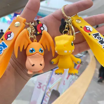 Cartoon Digimon Dobrodružstvo Keychain Bábika Prívesok Creative Auto Agumon Gabumon Digitálne Vývoj Modelu Dekorácie Dieťa Hračku