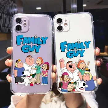 Cartoon f-Family Chlapci Telefón puzdro Pre iPhone 11 12 Mini 13 14 Pro XS Max X 8 7 6 Plus 5 SE XR Transparentné Shell