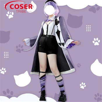 COSER KMEŇA Anime Hry NIJISANJI Nekomata Okayu cute Halloween Karneval Úlohu CosPlay Kostým Kompletná Sada